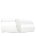 Reliant Ribbon 4 in. 50 Yards Single Face Satin Allure Ribbon, White 4700-030-10K